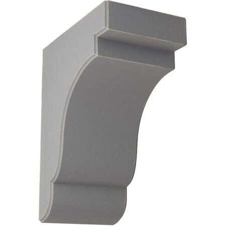 Ekena Millwork 5 1/4"W x 8 1/2"D x 11"H Bedford Wood Vintage Decor Bracket, Pebble Grey BKTWD05X09X11BEPG